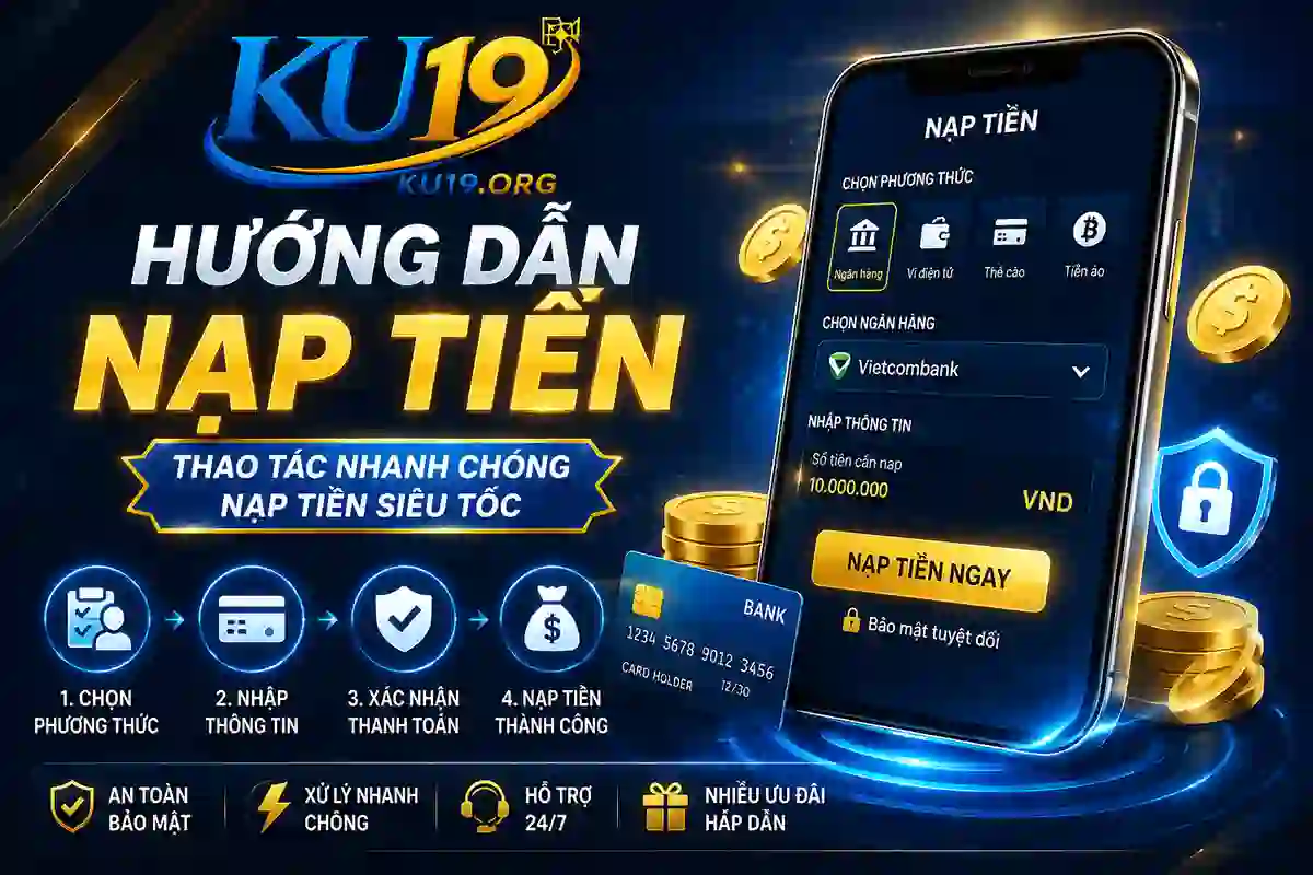 Hướng dẫn các bước nạp tiền ku19 nhanh chóng an toàn